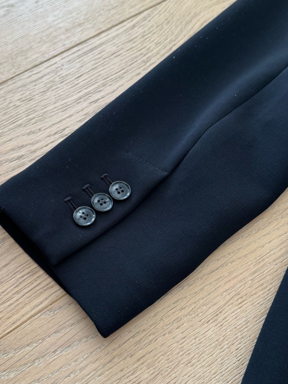 LOFT Versa Crepe Drape Oversized Blazer Black Size 2 - Picture 9 of 13